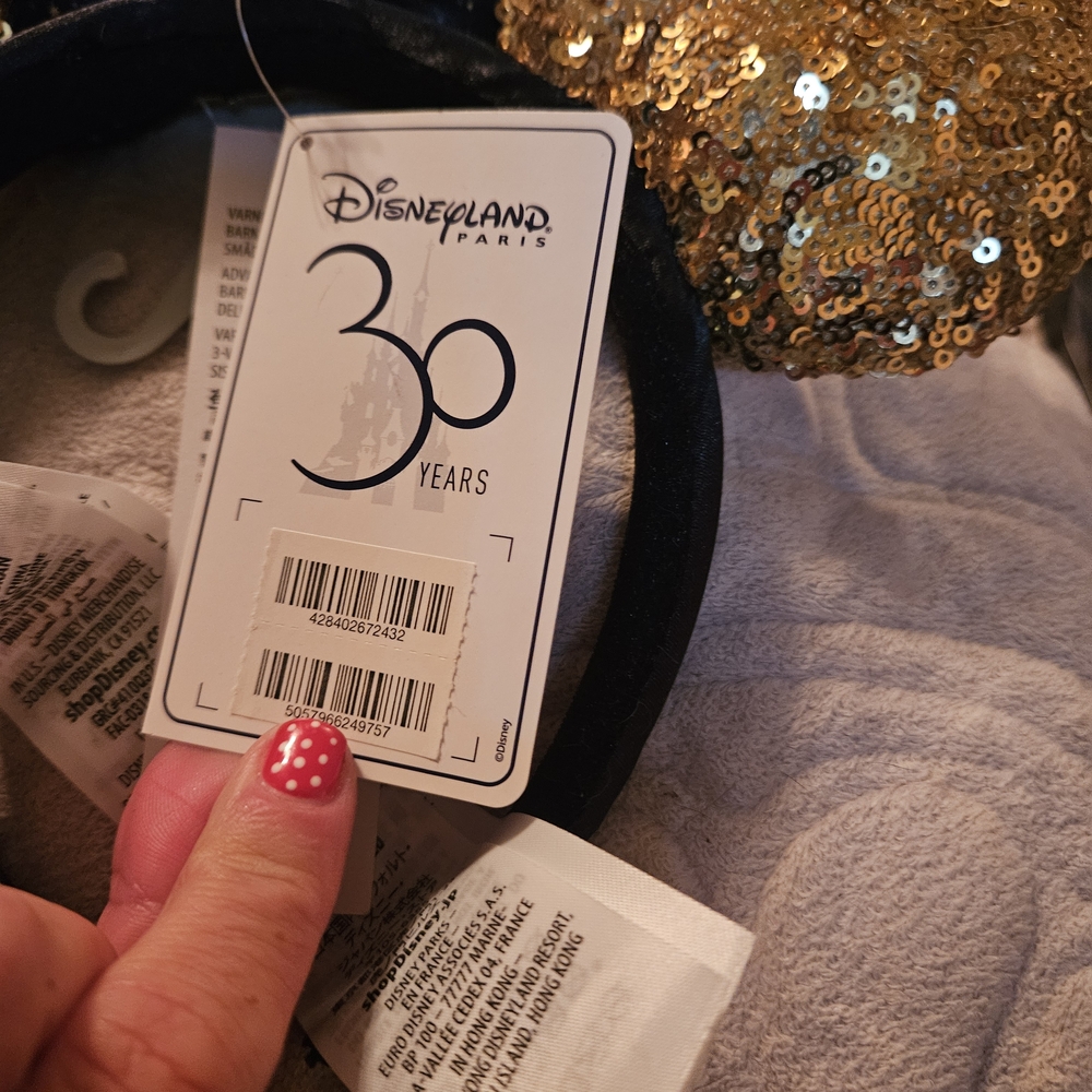 Rare 30th Anniversary Disney Park Ears Authentic - Picture 8 of 10